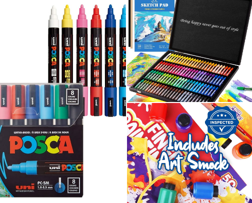 Little Artist's Essentials- Top Quality Art Supplies cover photo collage