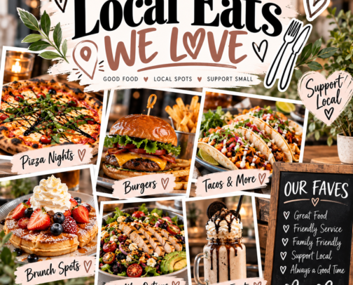 Local Eats We Love cover photo collage