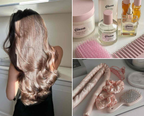 Hair care🌺 cover photo collage