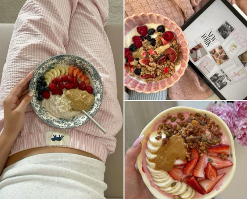 Healthy Girl Snacks 🎀 cover photo collage