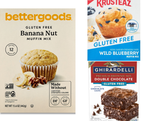 Gluten Free Baking - Boxed Mixes cover photo collage