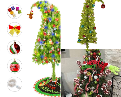Grinch Christmas cover photo collage