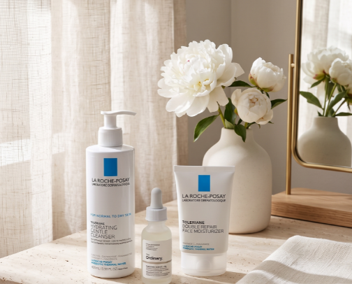 Beauty Essentials for an Effortless Routine cover photo collage