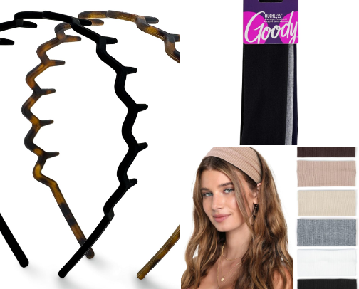 Hair accessories cover photo collage