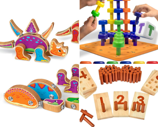 Fan Fave Quiet Time Toys for Toddlers cover photo collage