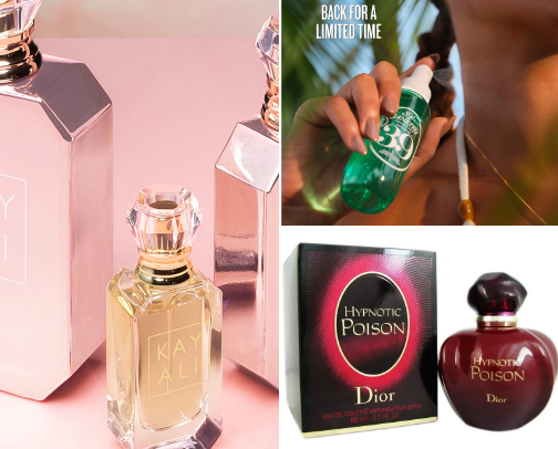 My favourite perfume recs cover photo collage