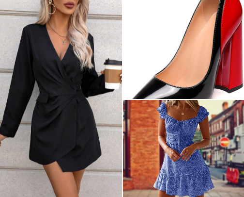 Shopping spree cover photo collage