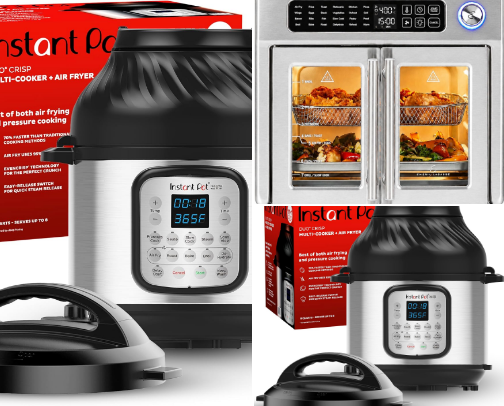 Modern home appliances cover photo collage