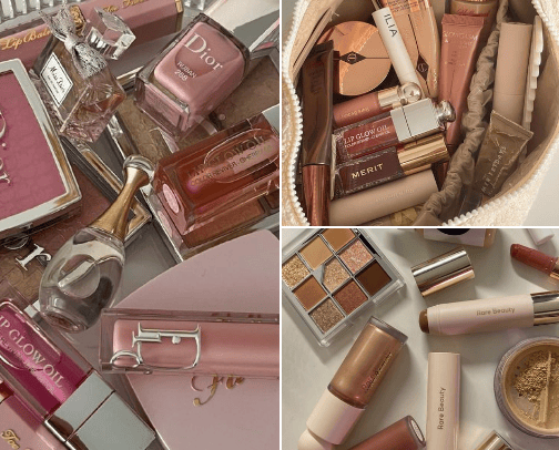 go to makeup products cover photo collage