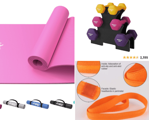 Workout essentials cover photo collage