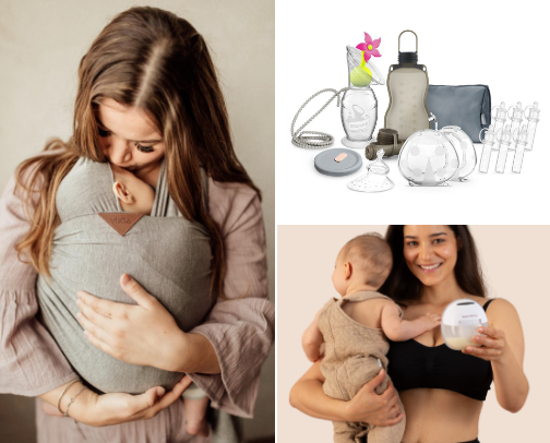 Newborn Must-Haves for Minimalist Moms (Breastfeeding + Postpartum Essentials) cover photo collage