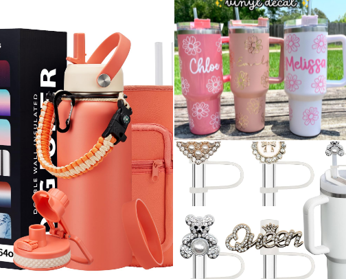 Insulated Mug Showdown + Sip Accessories: TAL, Stanley & More Favorites cover photo collage