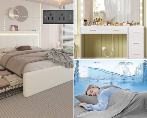 Bedroom Finds - Comfort cover photo collage