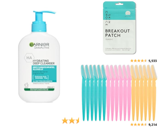 Basic skincare <3 cover photo collage