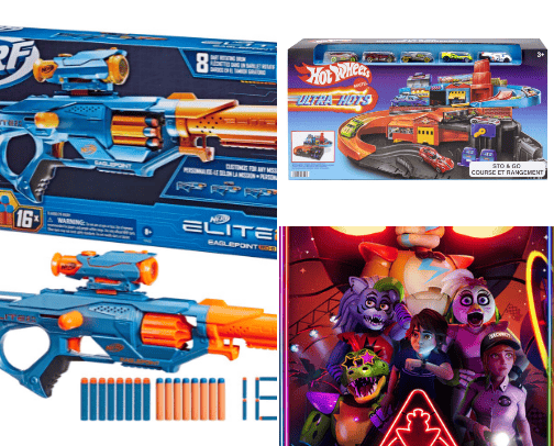 Great gift ideas, told by a 6 yr. old boy who knows everything about the hottest toys this season. cover photo collage