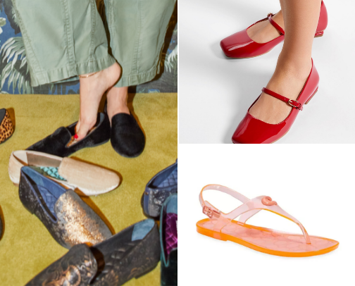 Walk This Way: Flats, Sneakers, Sandals & Heels cover photo collage