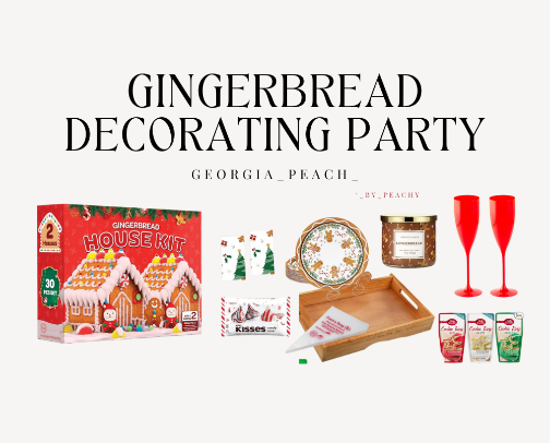 Gingerbread House Decorating Party | Holiday Decor & Party Ideas cover photo collage