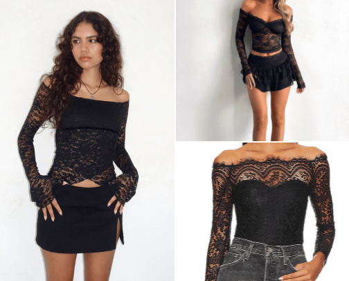Rabanne Lace Top Dupes cover photo collage