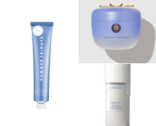 My top 10 skincare products ✨ cover photo collage