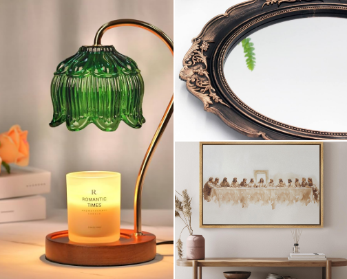 Cozy at home on a budget cover photo collage