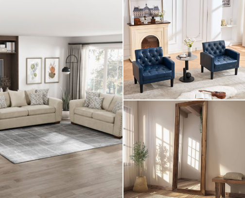 Living Room cover photo collage