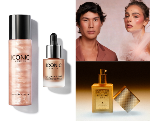 GLOW GIRL ERA. findings for glowy skin, hydration & exfoliation. cover photo collage