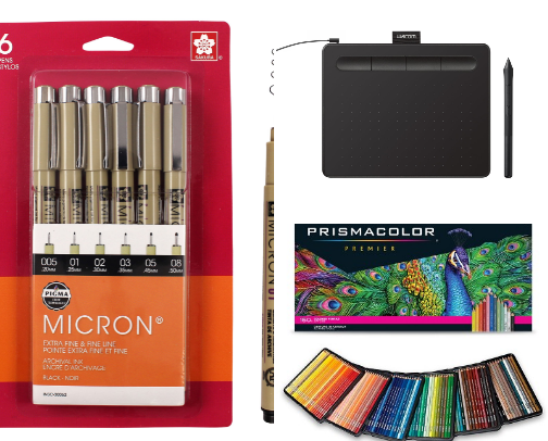 Art Supplies I Adore cover photo collage