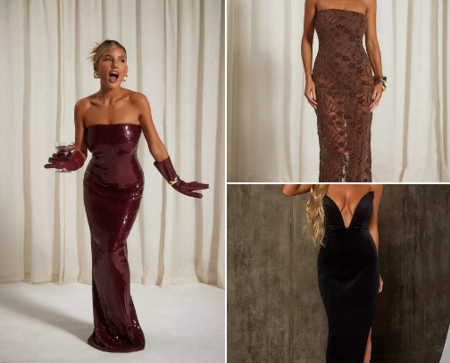 Boohoo dresses cover photo collage