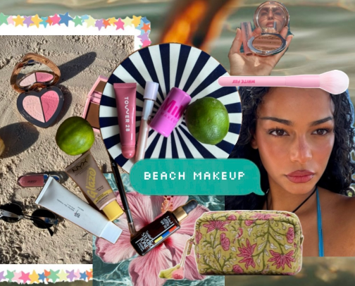 Beach Makeup cover photo collage