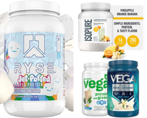 Protein and Supplements cover photo collage