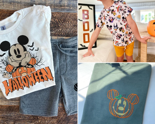 Halloween Disney styles for kids cover photo collage