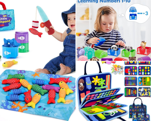Best screen free baby toys cover photo collage