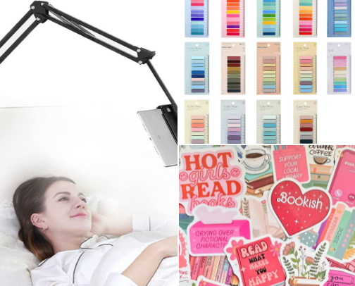 Reading supplies :) cover photo collage