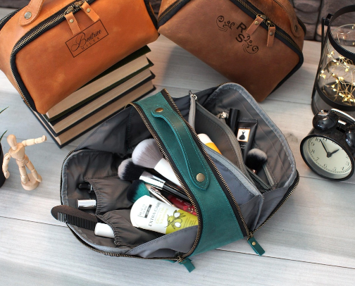 Special travel toiletry bag collection cover photo collage