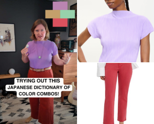 Lilac, Maple, Cobalt Green & Eugenia Red — Here's What A Japanese Color Dictionary Made Me Wear cover photo collage