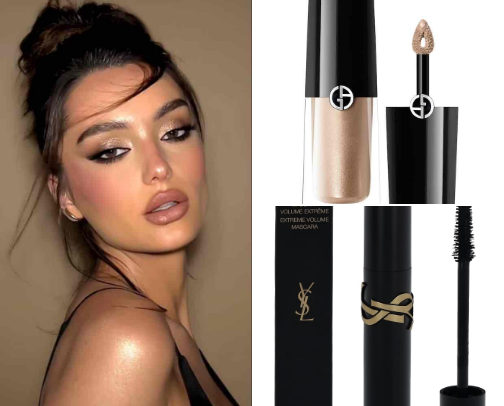 My full glam makeup🤍 cover photo collage