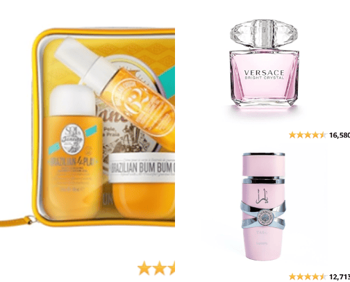 Best perfumes and body moisturizers cover photo collage