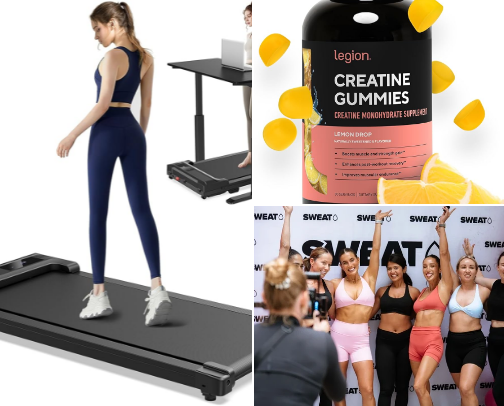 Gym must haves to feel good, look good and see the gains cover photo collage