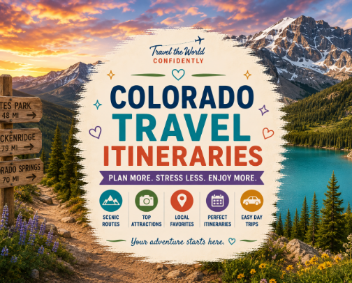 Colorado Travel Itineraries cover photo collage