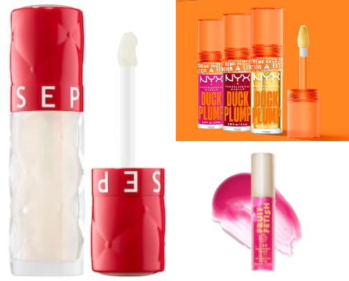 Lippies I love for Plump Lips cover photo collage
