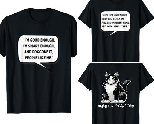 Funny Tees, Funnier Socks, and Gifts for Questionable People cover photo collage