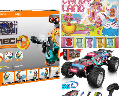 Christmas Toys For Boys and Girls To Enjoy. cover photo collage