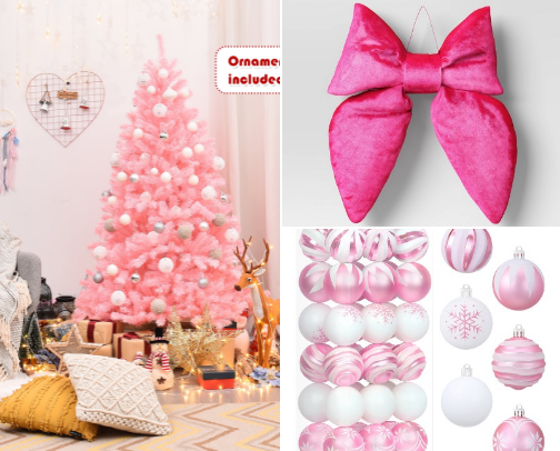 Pink Christmas! cover photo collage