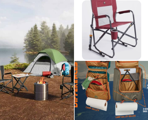 Camping Gear cover photo collage