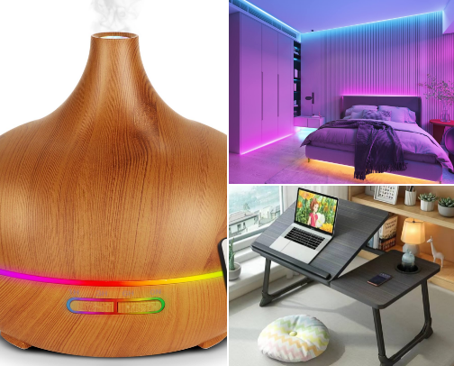 Cozy room/home cover photo collage