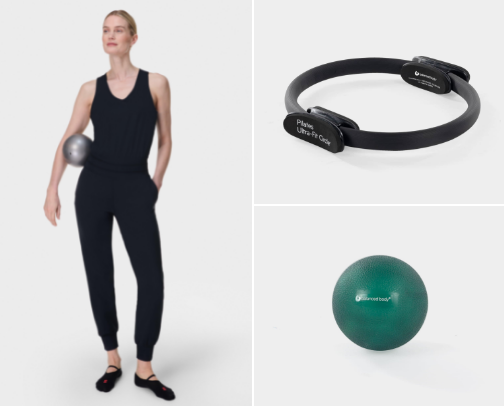 Hot Girl Pilates: Low Impact, High Results cover photo collage