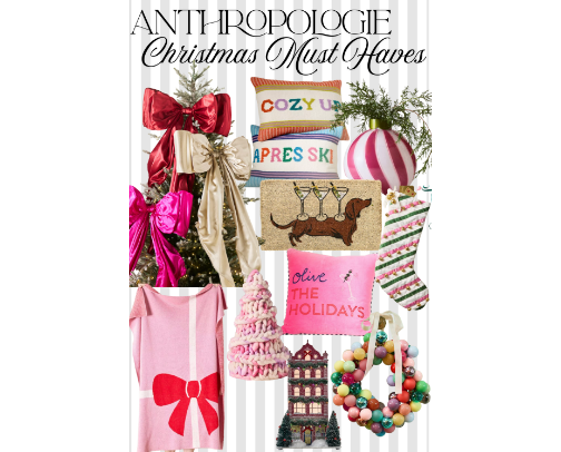 Maximalist Christmas Aesthetic | Anthropologie cover photo collage