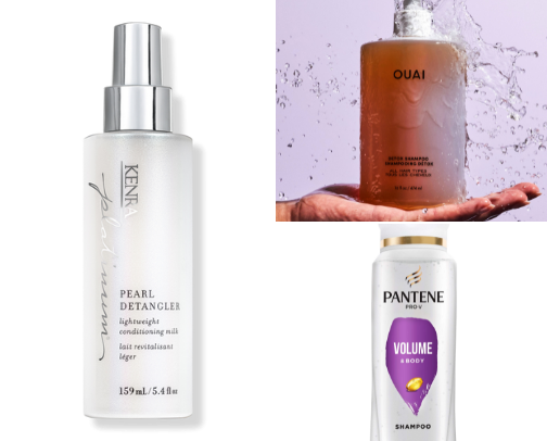 THE hair care routine for fine, thin hair cover photo collage