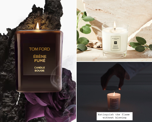 Candles that warm your home🧠 cover photo collage