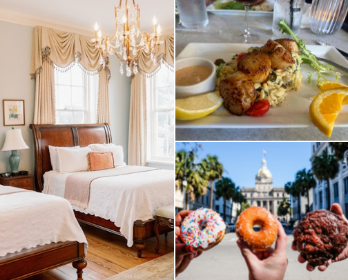 Savannah, GA Must-Sees: From Cobblestones to Mossy Oaks with Charming Spots, Dining & Tours cover photo collage